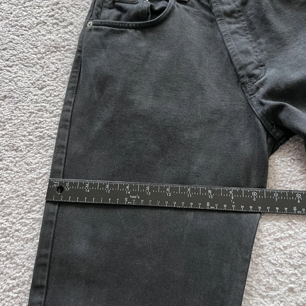 Dolce & Gabbana J&ANS‎ Jeans Mens 26x28 Black Straight Button Fly Raw Hem Italy